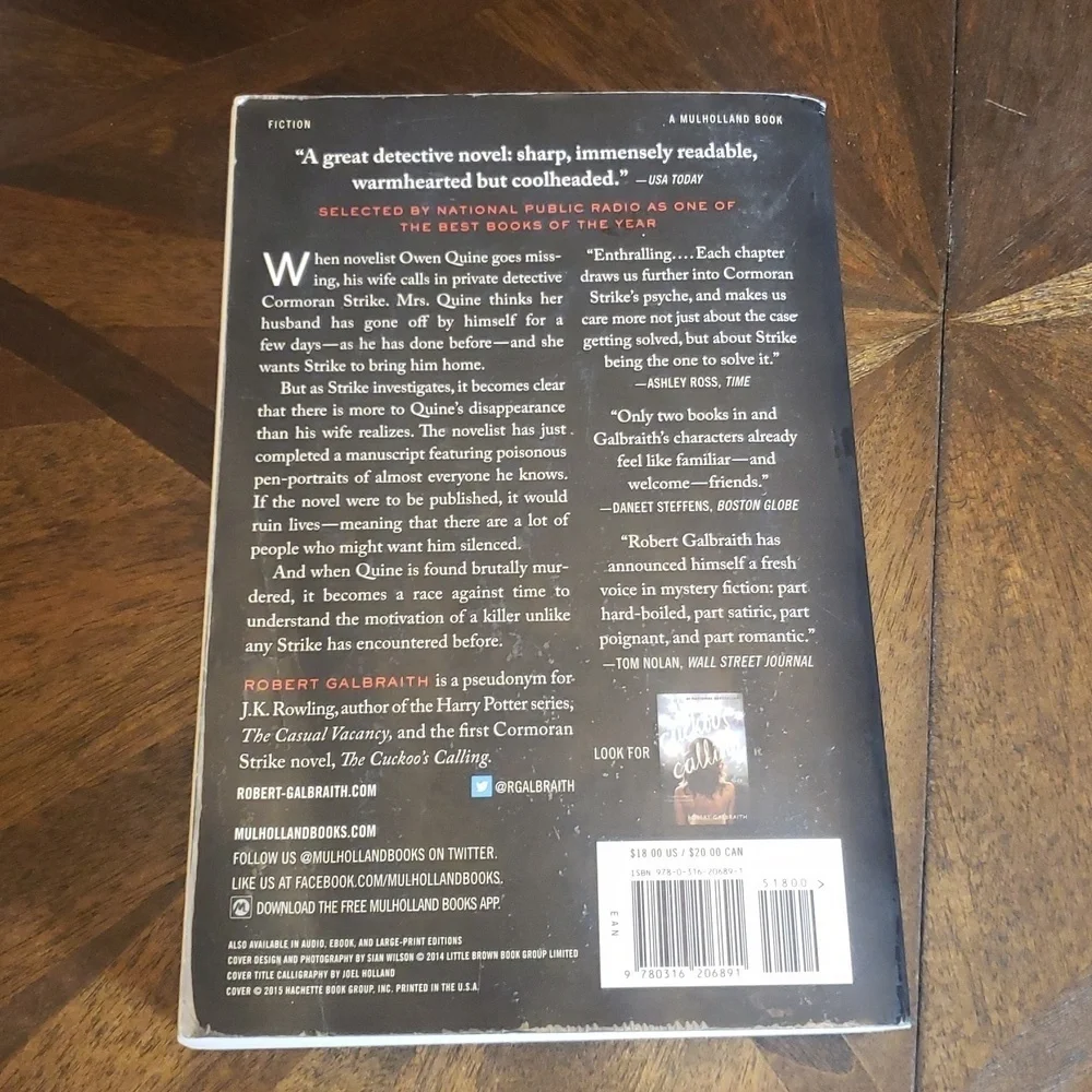 Robert Galbraith Book Set - Black and Red Covers